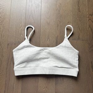 HEATHER GREY WHITE BUFFBUNNY CLOUD BRALETTE